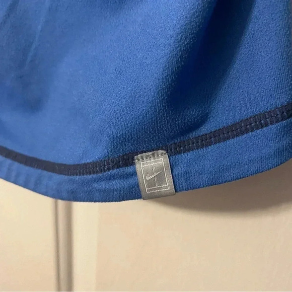 NIKE Women’s Half Zip Blue Dri-Fit Running Athletic Hoodie Sweatshirt Size Small - Picture 4 of 5